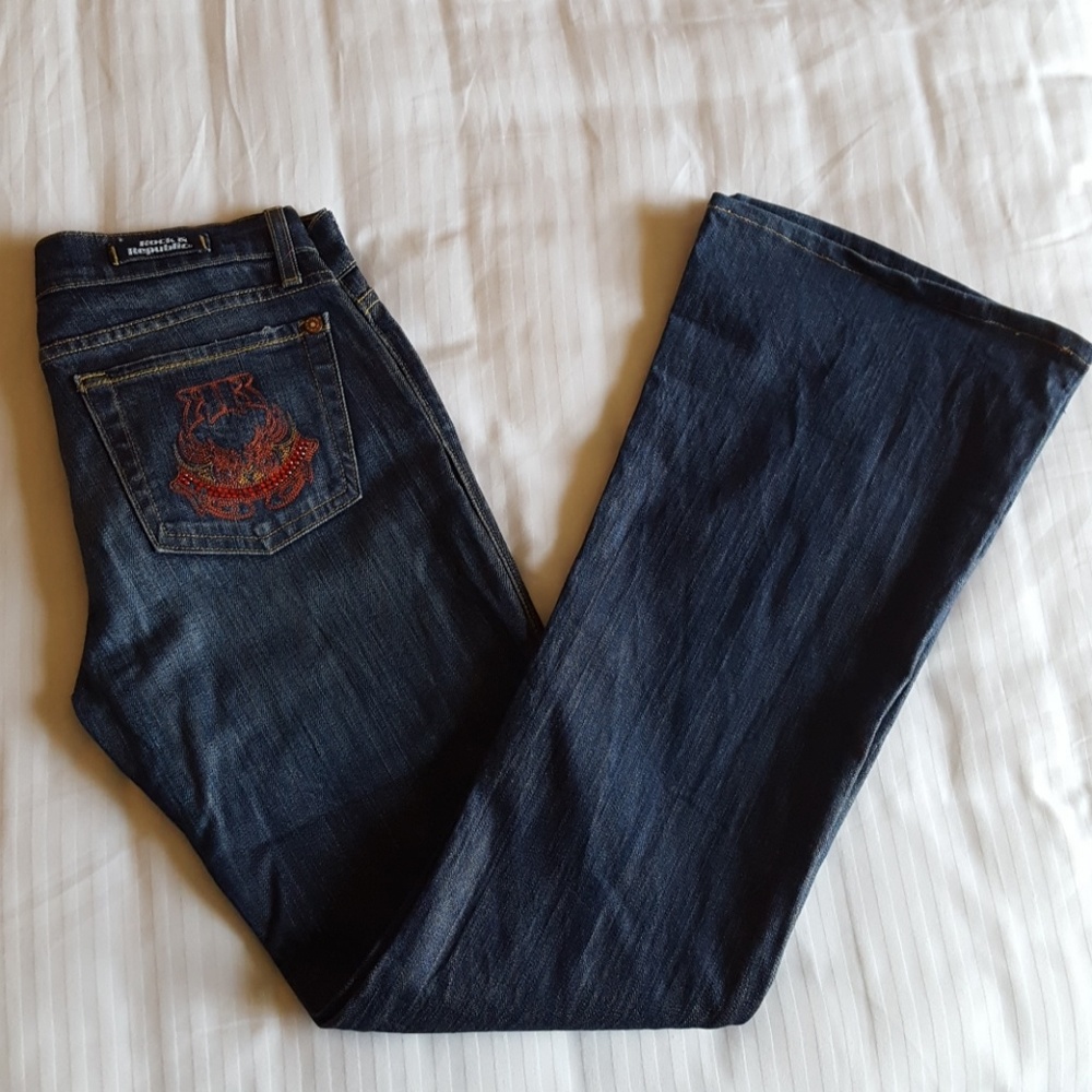 Rock & Republic Designer Denim Jean Women Flare